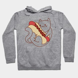 Cat and a hot dog Hoodie